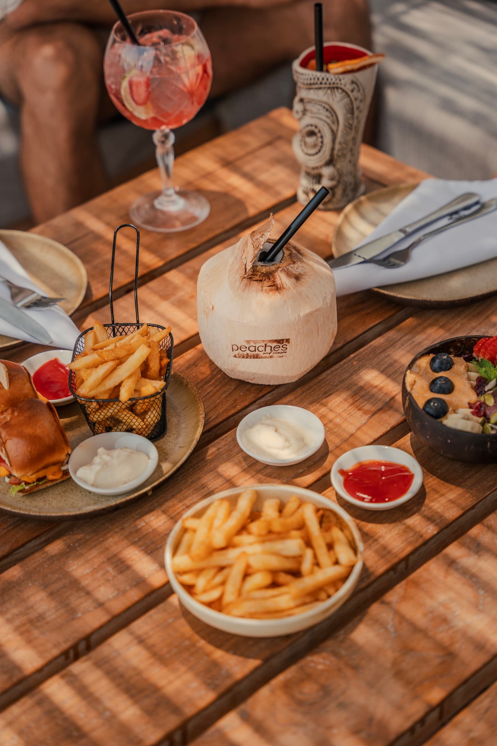 Peaches & Cream food and beverage photography by Saad Nadeem, Dubai