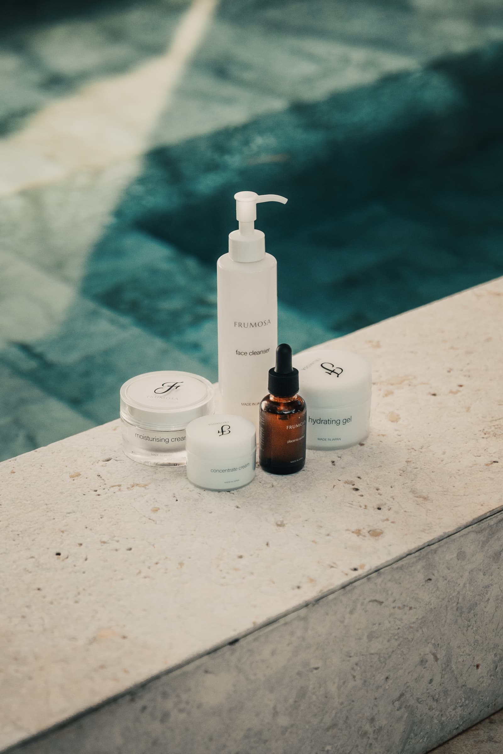 Frumosa skincare and beauty product photography by Saad Nadeem, Dubai
